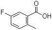 结构式 CAS# 33184-16-6, 5-氟-2-甲基苯甲酸