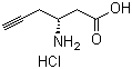结构式 CAS# 332064-87-6, (R)-3-氨基-5-己炔酸盐酸盐