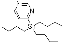 structure of CAS# 332133-92-3, 4-(Tributylstannyl)pyrimidine;Tributyl(pyrimidin-4-yl)stannane