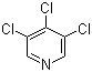 structure of CAS# 33216-52-3, 3,4,5-Trichloropyridine