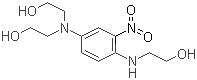 结构式 CAS# 33229-34-4, 3-硝基-4-羟乙氨基-N,N-二羟乙基苯胺