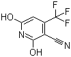 structure of CAS# 3335-46-4, 2,6-Dihydroxy-4-(trifluoromethyl)nicotinonitrile;3-Cyano-2,6-dihydroxy-4-(trifluoromethyl)pyridine