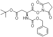 结构式 CAS# 3338-32-7, N-苄氧羰基-L-天冬氨酸 4-叔丁酯 1-(N-琥珀酰亚胺)酯