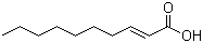 structure of CAS# 334-49-6, (E)-2-Decenoic acid;trans-2-Decenoic acid