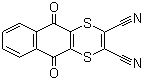 structure of CAS# 3347-22-6, Dithianon;5,10-Dihydro-5,10-dioxonaphtho(2,3-b)-1,4-dithiin-2,3-dicarbonitrile; 5,10-Dihydro-5,10-dioxonaphtho(2,3-b)-p-dithiin-2,3-dicarbonitrile; Dicyano-1,4-dithia-anthraquinone; Dithiaanthraquinone-2,3-dinitrile