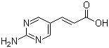 结构式 CAS# 335030-80-3, (2E)-3-(2-氨基嘧啶-5-基)丙烯酸