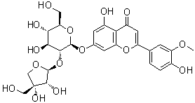 结构式 CAS# 33579-63-4, 药芹二糖甙 B
