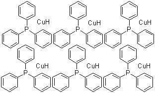 structure of CAS# 33636-93-0, (Triphenylphosphine)copper hydride hexamer;Triphenylphosphine-copper(I) hydride hexamer