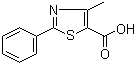 structure of CAS# 33763-20-1, 4-Methyl-2-phenylthiazole-5-carboxylic acid;4-Methyl-2-phenyl-1,3-thiazole-5-carboxylic acid