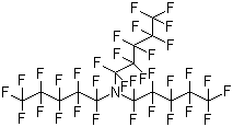structure of CAS# 338-84-1, Perfluorotripentylamine;Tris(undecafluoropentyl)amine; Perfluoro-compound FC-70; Fluorinert FC70; Perfluorotri-n-pentylamine