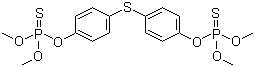 结构式 CAS# 3383-96-8, 双硫磷; 4,4'-双(O,O-二甲基硫代磷酰氧基)苯硫醚