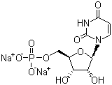 结构式 CAS# 3387-36-8, 尿苷酸二钠; 尿甙酸二钠