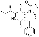 structure of CAS# 3391-99-9, N-(Phenylmethoxycarbonyl)-L-isoleucine 2,5-dioxo-1-pyrrolidinyl ester;N-alpha-Carbobenzoxy-L-isoleucine-N-hydroxysuccinimide ester