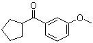 结构式 CAS# 339549-67-6, 环戊基(3-甲氧基苯基)甲酮
