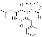 结构式 CAS# 3397-35-1, N-苄氧羰基-L-亮氨酸 N-琥珀酰亚胺酯