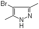 结构式 CAS# 3398-16-1, 3,5-二甲基-4-溴吡唑
