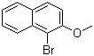 结构式 CAS# 3401-47-6, 1-溴-2-甲氧基萘
