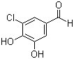 structure of CAS# 34098-18-5, 3-Chloro-4,5-dihydroxybenzaldehyde