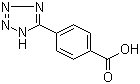 结构式 CAS# 34114-12-0, 5-(4-羧基苯基)-1H-四唑; 4-(1H-四唑-5-基)苯甲酸
