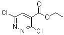 结构式 CAS# 34127-22-5, 3,6-二氯哒嗪-4-羧酸乙酯