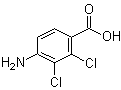 structure of CAS# 34263-51-9, 4-Amino-2,3-dichlorobenzoic acid;2,3-Dichloro-4-aminobenzoic acid
