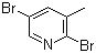 structure of CAS# 3430-18-0, 2,5-Dibromo-3-picoline;2,5-Dibromo-3-methylpyridine