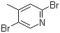structure of CAS# 3430-26-0, 2,5-Dibromo-4-picoline;2,5-Dibromo-4-methylpyridine