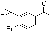 structure of CAS# 34328-47-7, 3-(Trifluoromethyl)-4-bromobenzaldehyde;4-Bromo-3-(trifluoromethyl)benzaldehyde