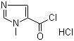 structure of CAS# 343569-06-2, 1-Methyl-1H-imidazole-5-carbonyl chloride hydrochloride