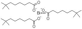 structure of CAS# 34364-26-6, Bismuth trineodecanoate;Coscat 83; NeoBi 200; NeoBi 200BA; Neodecanoic acid bismuth salt
