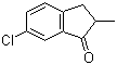 structure of CAS# 343852-44-8, 6-Chloro-2,3-dihydro-2-methyl-1H-inden-1-one