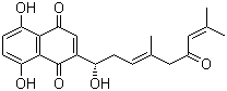 structure of CAS# 34539-65-6, beta,beta-Dimethylacrylalkannin