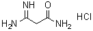 structure of CAS# 34570-17-7, 2-Amidinoacetamide hydrochloride;3-Amino-3-iminopropanamide hydrochloride; Malonamideamidine hydrochloride