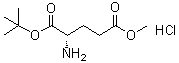 结构式 CAS# 34582-33-7, L-谷氨酸 1-叔丁酯 5-甲酯盐酸盐