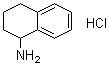 structure of CAS# 3459-02-7, 1,2,3,4-Tetrahydro-1-naphthylamine hydrochloride;(±)-1,2,3,4-Tetrahydro-1-naphthylamine hydrochloride