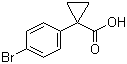 结构式 CAS# 345965-52-8, 1-(4-溴苯基)环丙甲酸