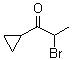结构式 CAS# 34650-66-3, 2-溴-1-环丙基丙烷-1-酮