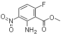 结构式 CAS# 346691-23-4, 2-氨基-6-氟-3-硝基苯甲酸甲酯