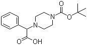 结构式 CAS# 347186-49-6, 2-(4-叔丁氧基甲酰基哌嗪基)-2-苯乙酸