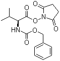 结构式 CAS# 3496-11-5, N-苄氧羰基-L-缬氨酸琥珀酰亚胺酯