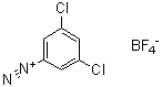 structure of CAS# 350-67-4, 3,5-Dichlorophenyldiazonium tetrafluoroborate