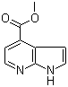 structure of CAS# 351439-07-1, Methyl 7-azaindole-4-carboxylate;Methyl 1H-pyrrolo[2,3-b]pyridine-4-carboxylate