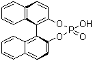 structure of CAS# 35193-64-7, (S)-(+)-1,1'-Binaphthyl-2,2'-diyl hydrogenphosphate