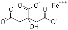 结构式 CAS# 3522-50-7, 柠檬酸铁