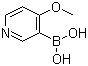 结构式 CAS# 355004-67-0, 4-甲氧基吡啶-3-硼酸