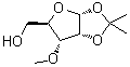 结构式 CAS# 35506-61-7, 3-O-甲基-1,2-O-(异丙亚基)-alpha-D-呋喃核糖