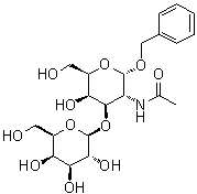 结构式 CAS# 3554-96-9, 苄基 2-乙酰氨基-2-脱氧-3-O-beta-D-吡喃半乳糖基吡喃半乳糖苷