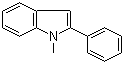 结构式 CAS# 3558-24-5, 1-甲基-2-苯基吲哚