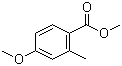 结构式 CAS# 35598-05-1, 4-甲氧基-2-甲基苯甲酸甲酯