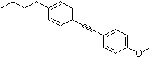 结构式 CAS# 35684-12-9, 1-(2-(4-丁基苯基)乙炔基)-4-甲氧基苯